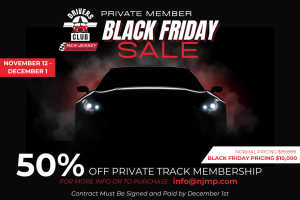 NJMP Drivers Club Black Friday Sale